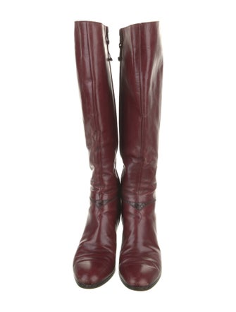 Salvatore Ferragamo Leather Riding Boots
