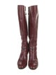 Salvatore Ferragamo Leather Riding Boots