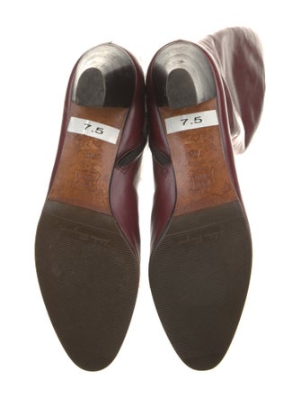 Salvatore Ferragamo Leather Riding Boots