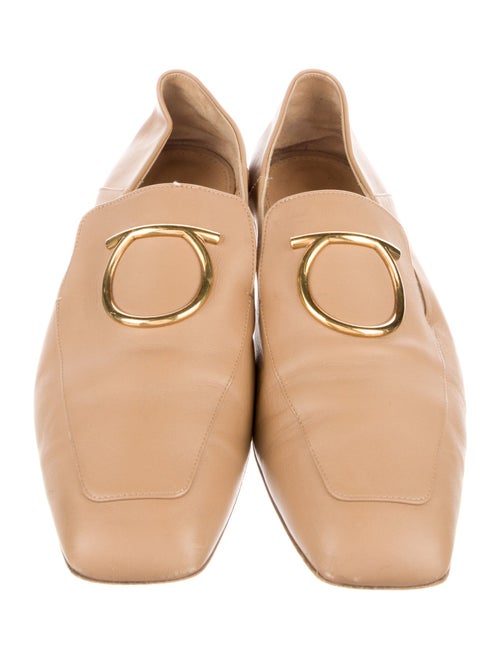 Salvatore Ferragamo Gancini Logo Leather Loafers