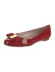 Salvatore Ferragamo Vara Bow Accent Patent Leather Ballet Flats