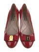 Salvatore Ferragamo Vara Bow Accent Patent Leather Ballet Flats