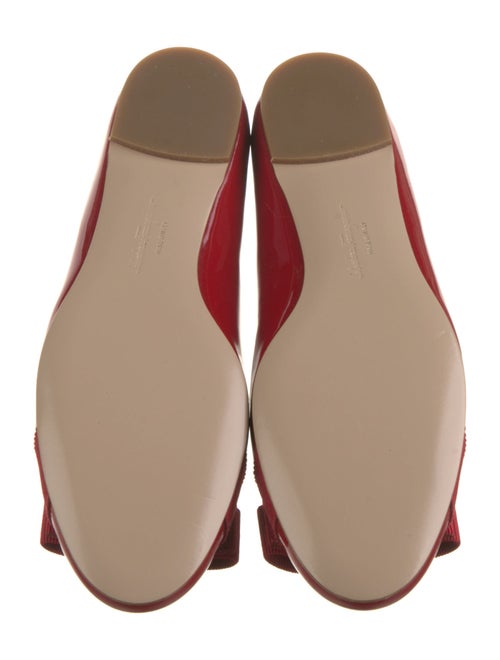 Salvatore Ferragamo Vara Bow Accent Patent Leather Ballet Flats