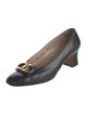 Salvatore Ferragamo Gancini Logo Leather Pumps