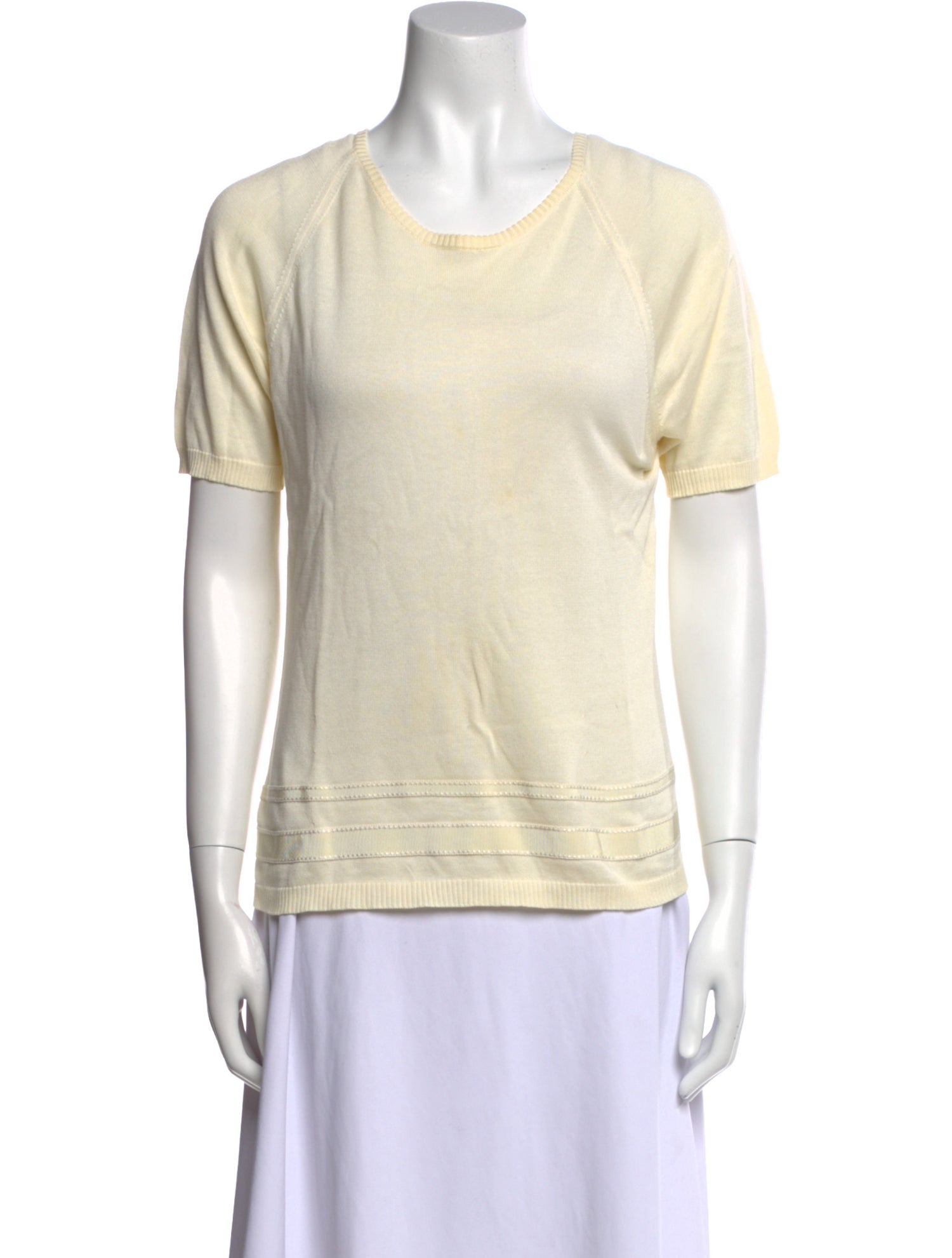 Salvatore Ferragamo Scoop Neck Short Sleeve T-Shirt
