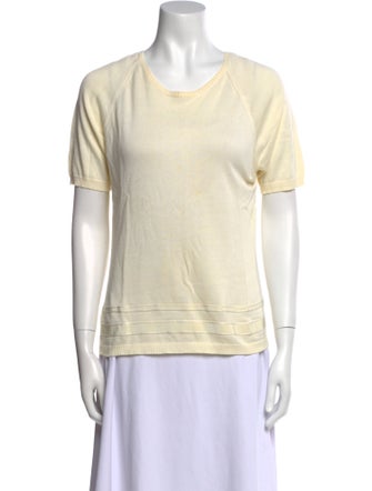 Salvatore Ferragamo Scoop Neck Short Sleeve T-Shirt