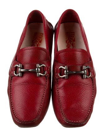 Salvatore Ferragamo Horsebit Accent Leather Drivers