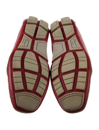 Salvatore Ferragamo Horsebit Accent Leather Drivers