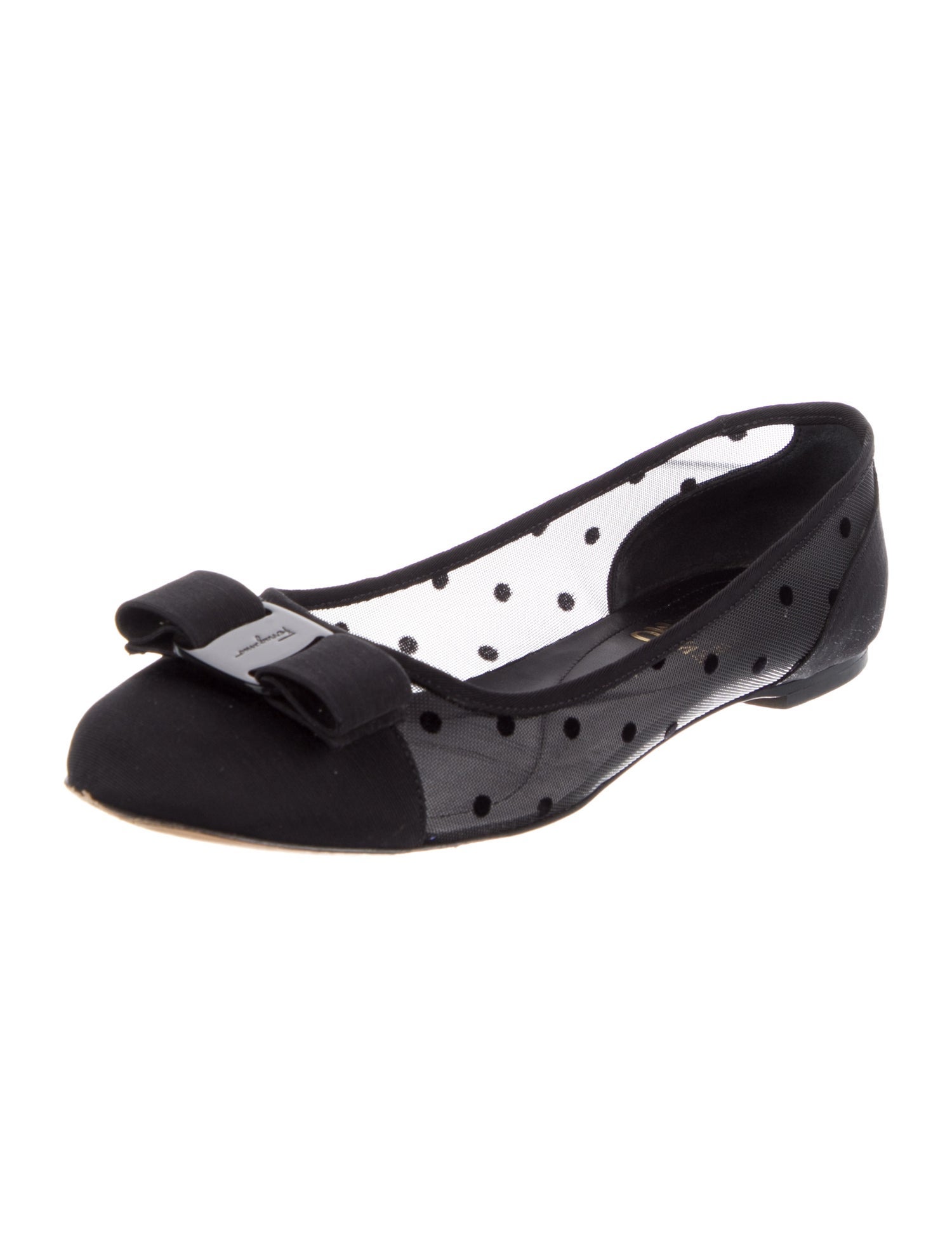 Salvatore Ferragamo Mesh Ballet Flats w/ Tags