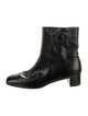 Salvatore Ferragamo Gancini Logo Leather Boots