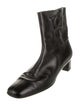 Salvatore Ferragamo Gancini Logo Leather Boots