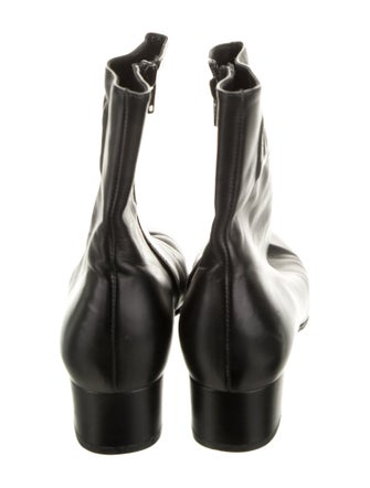 Salvatore Ferragamo Gancini Logo Leather Boots