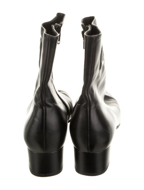 Salvatore Ferragamo Gancini Logo Leather Boots