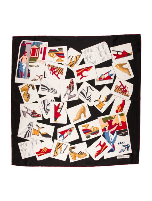 Salvatore Ferragamo Silk Printed Scarf