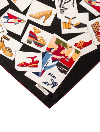 Salvatore Ferragamo Silk Printed Scarf