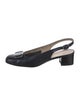 Salvatore Ferragamo Gancio Logo Leather Slingback Pumps