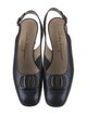Salvatore Ferragamo Gancio Logo Leather Slingback Pumps