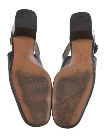 Salvatore Ferragamo Gancio Logo Leather Slingback Pumps