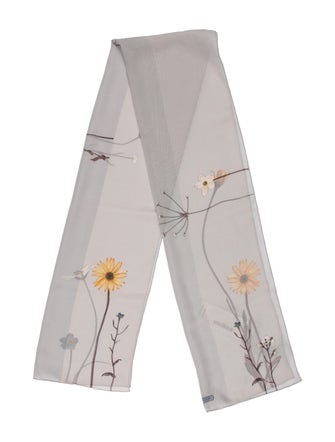 Salvatore Ferragamo Silk Floral Print Scarf
