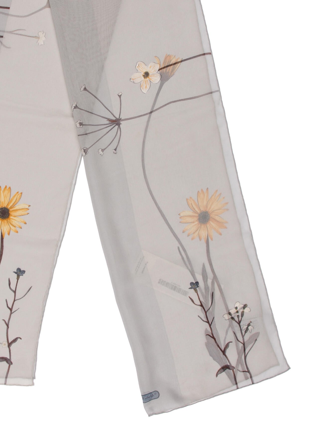 Salvatore Ferragamo Silk Floral Print Scarf