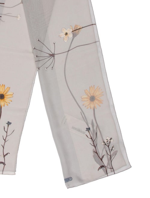 Salvatore Ferragamo Silk Floral Print Scarf