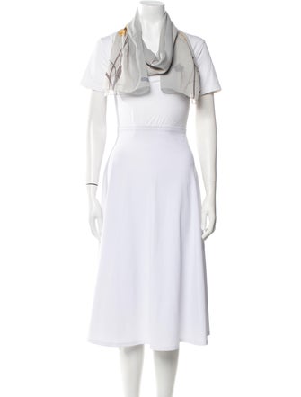 Salvatore Ferragamo Silk Floral Print Scarf