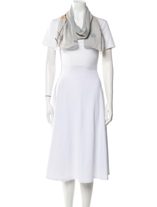 Salvatore Ferragamo Silk Floral Print Scarf