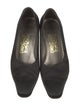 Salvatore Ferragamo Satin Crystal Embellishments Pumps