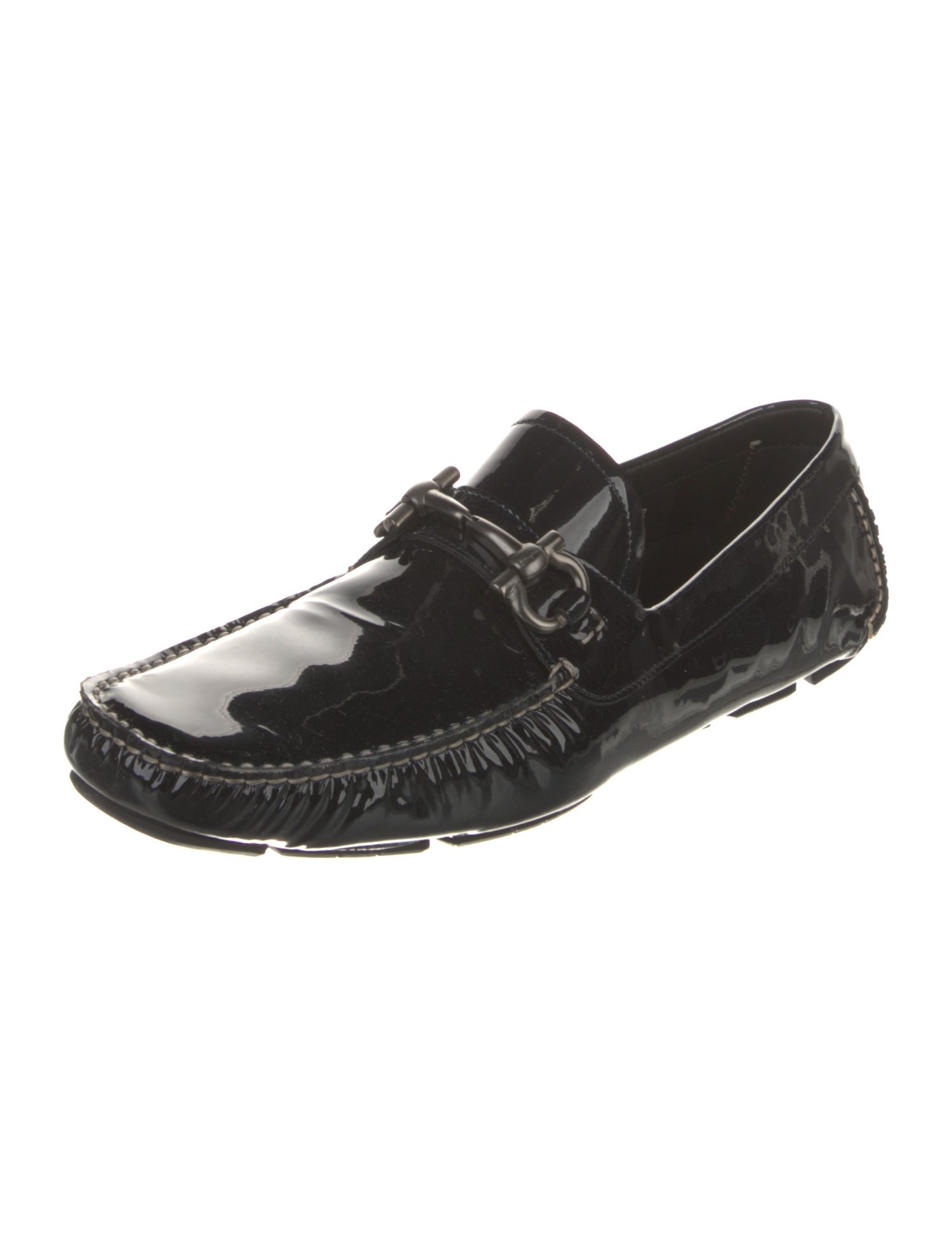 Salvatore Ferragamo Patent Leather Drivers