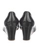 Salvatore Ferragamo Patent Leather Bow Accents Pumps