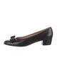 Salvatore Ferragamo Vara Bow Accent Leather Flats