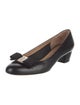 Salvatore Ferragamo Vara Bow Accent Leather Flats