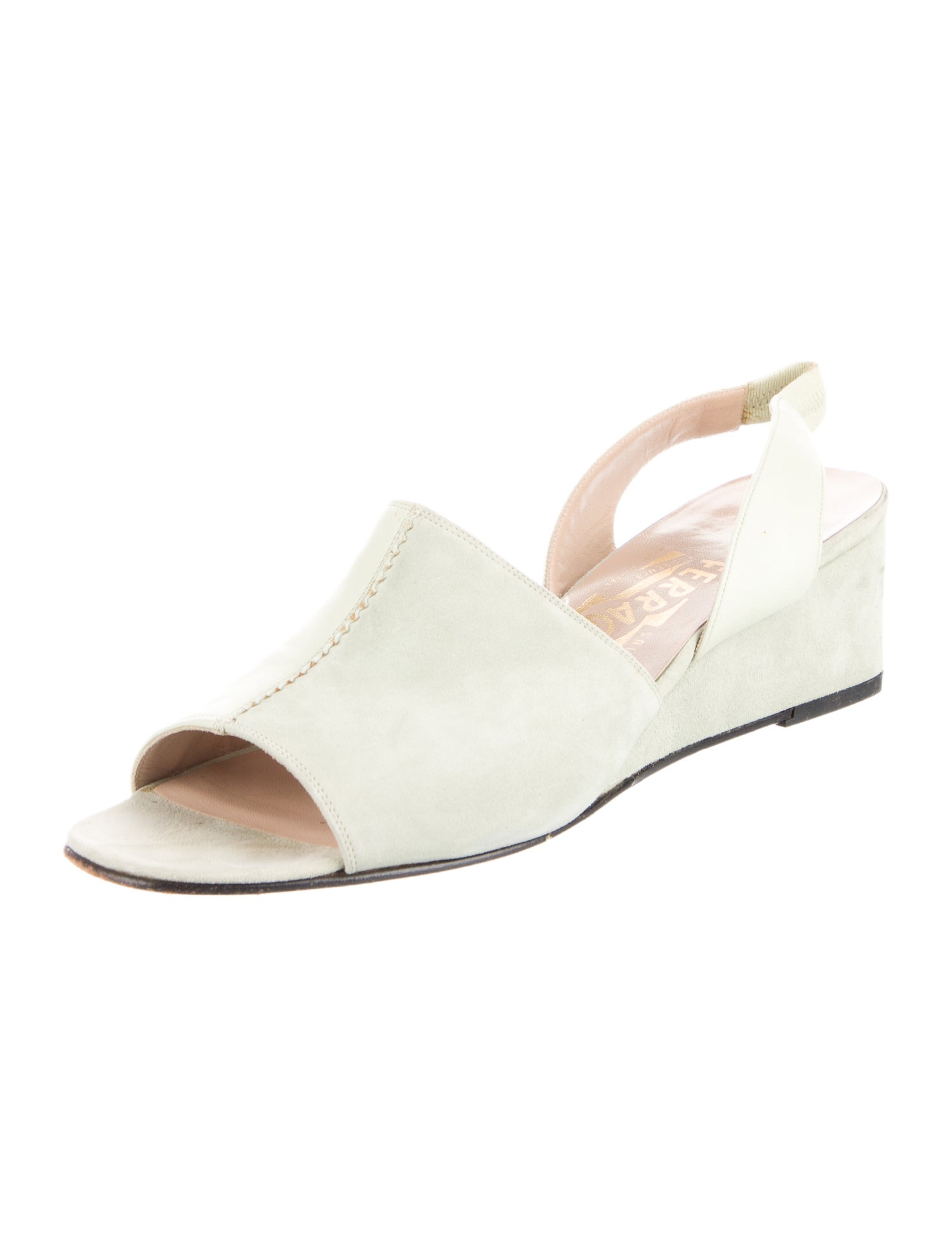 Salvatore Ferragamo Suede Slingback Sandals