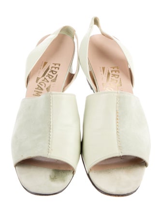 Salvatore Ferragamo Suede Slingback Sandals