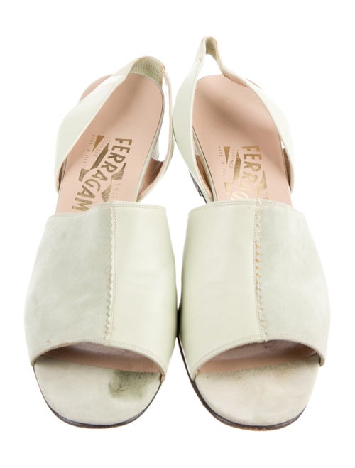 Salvatore Ferragamo Suede Slingback Sandals