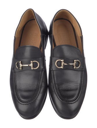 Salvatore Ferragamo Gancini Logo Leather Loafers