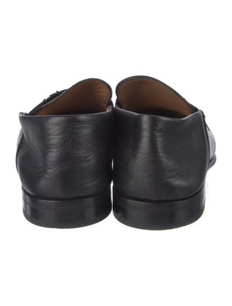 Salvatore Ferragamo Gancini Logo Leather Loafers