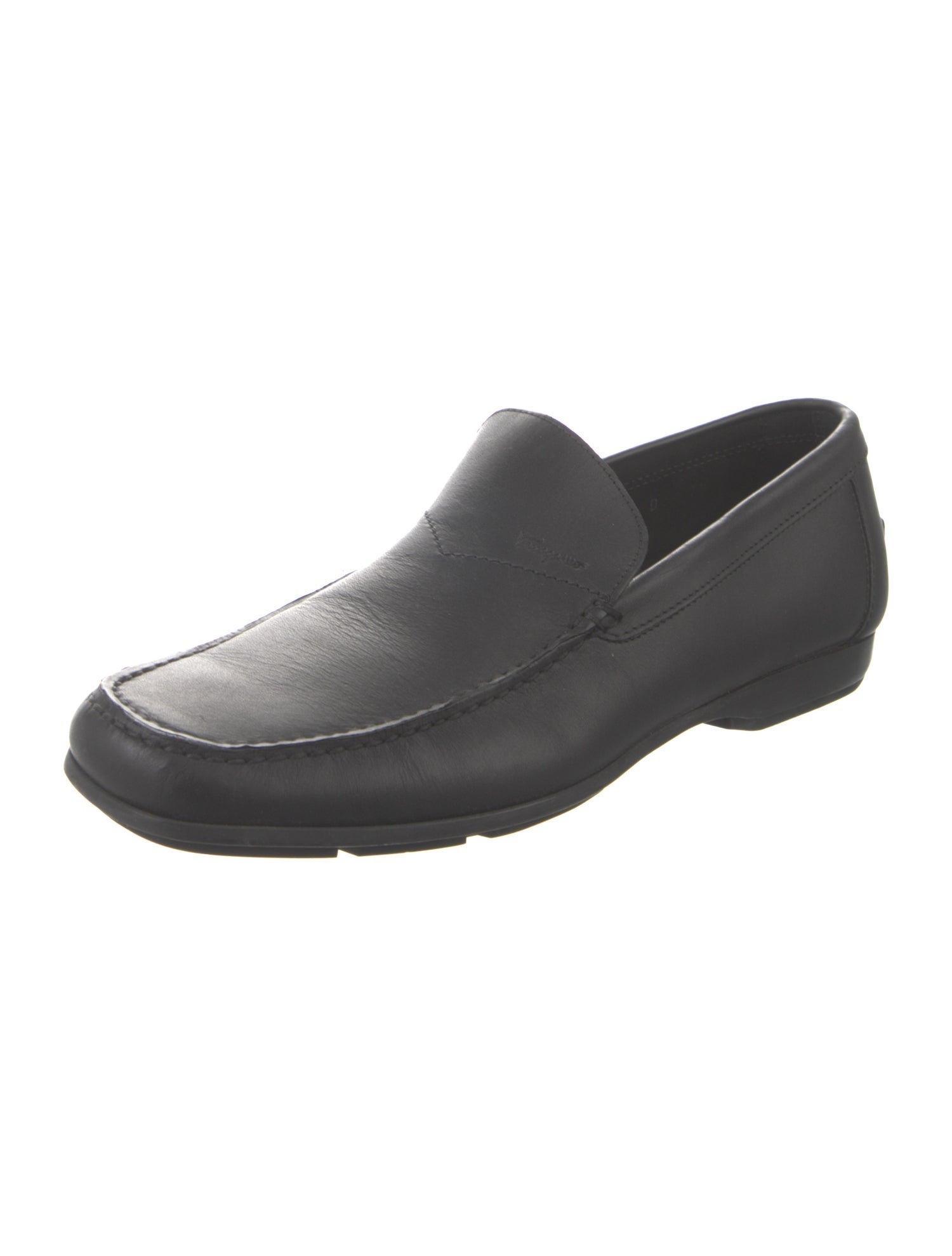 Salvatore Ferragamo Gancini Logo Leather Loafers