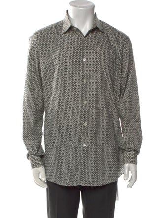 Salvatore Ferragamo Printed Long Sleeve Shirt