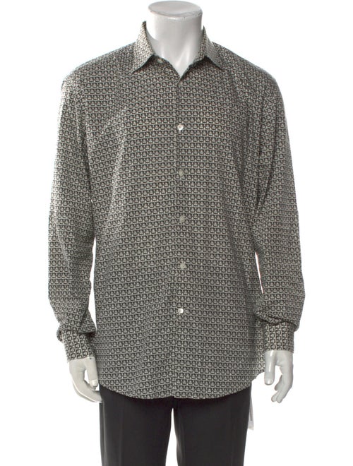 Salvatore Ferragamo Printed Long Sleeve Shirt