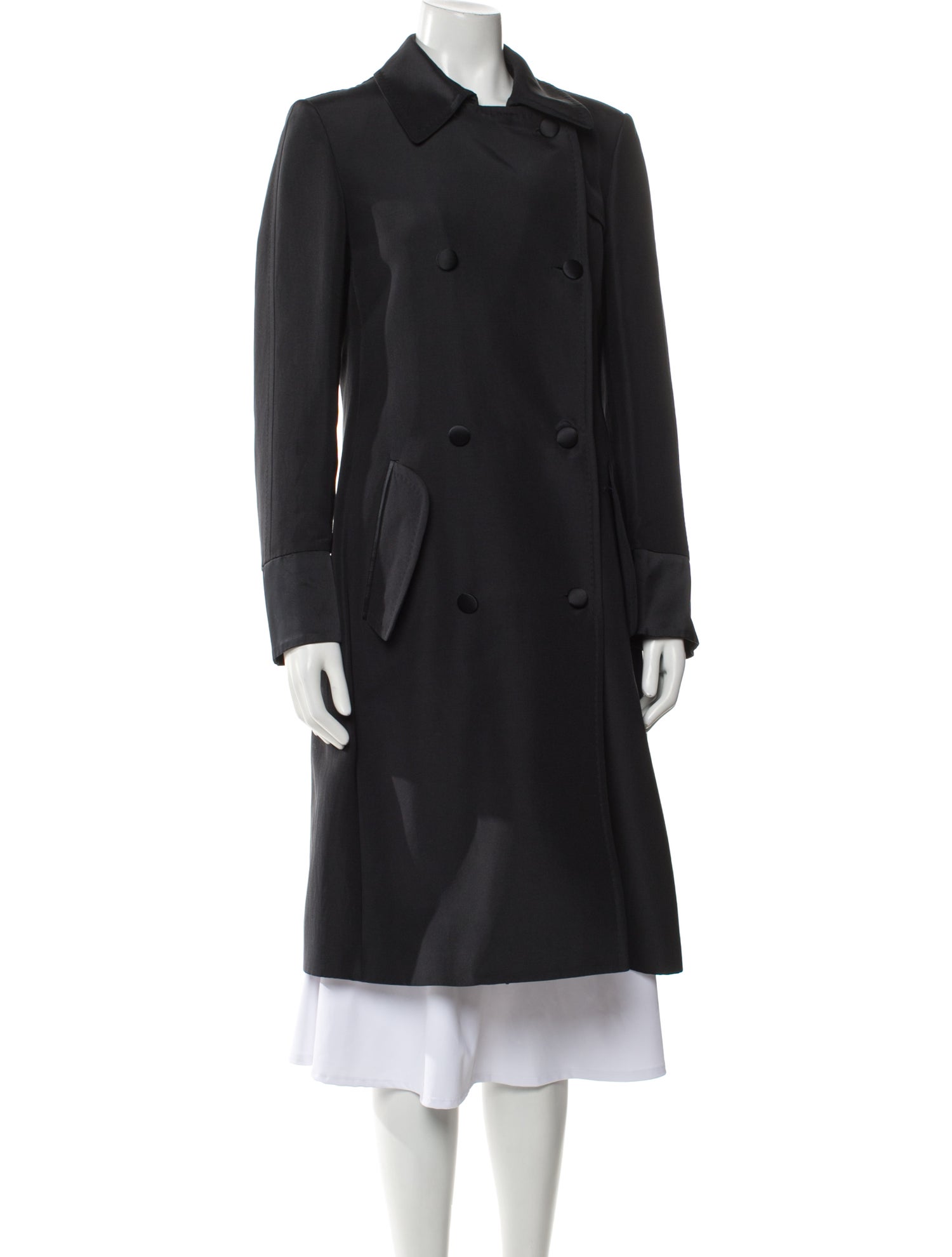 Salvatore Ferragamo Silk Trench Coat