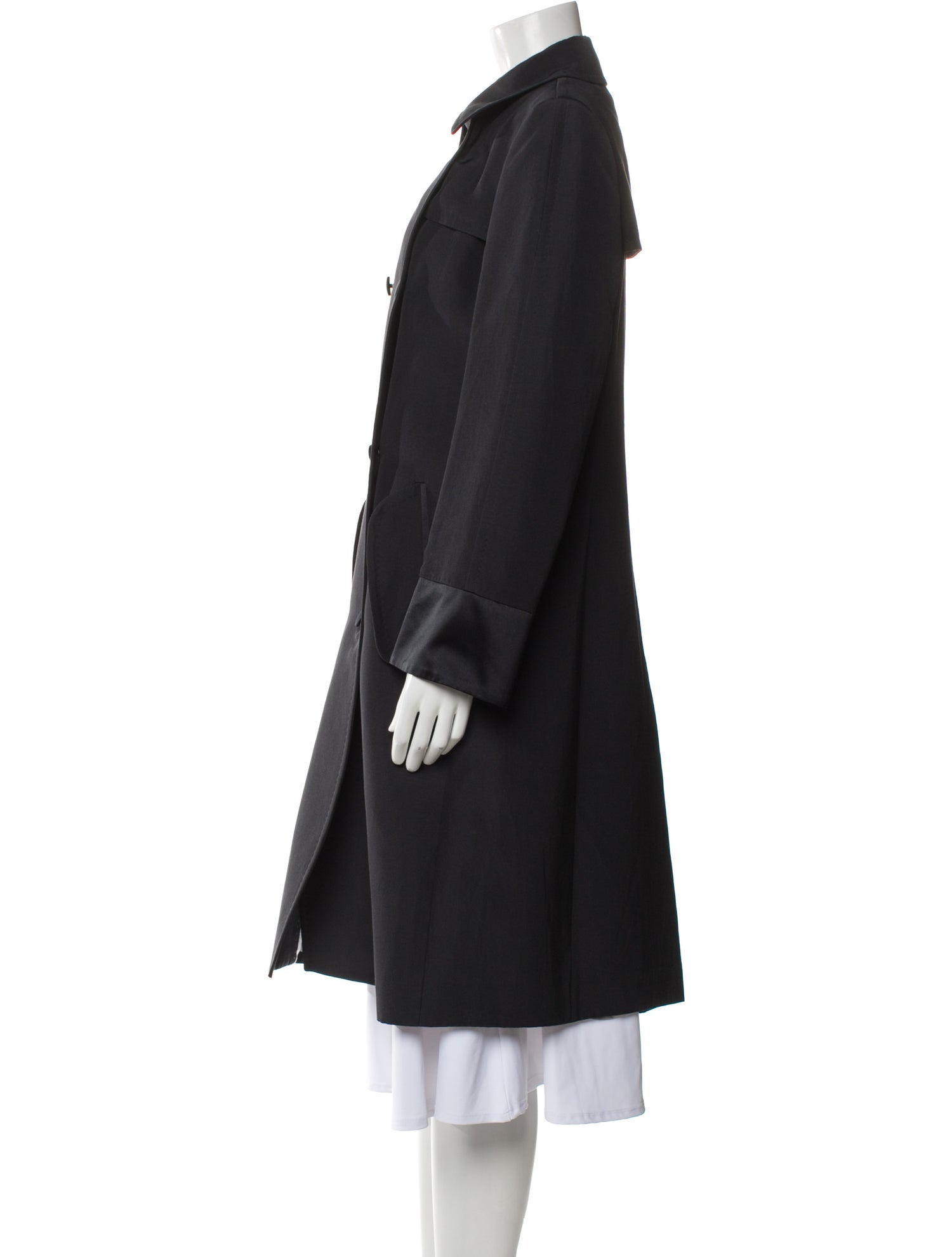 Salvatore Ferragamo Silk Trench Coat