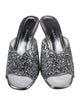 Salvatore Ferragamo Glitter Glitter Accents Slides