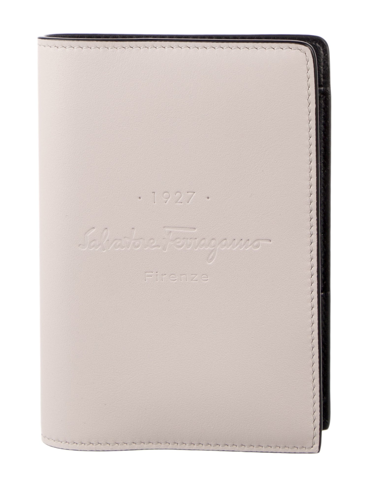 Salvatore Ferragamo leather passport holder w/Tags