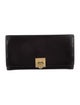 Salvatore Ferragamo Leather Printed Continental Wallet