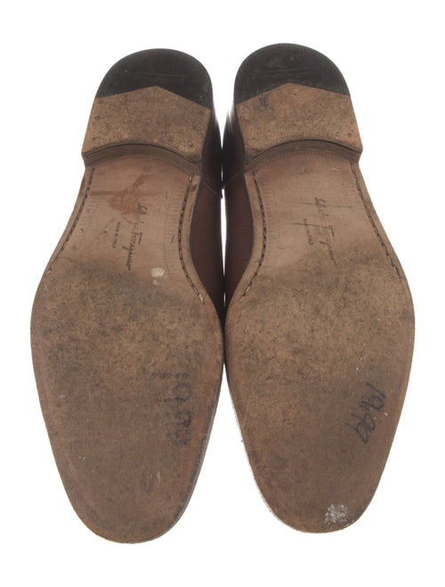 Salvatore Ferragamo Leather Monk Straps