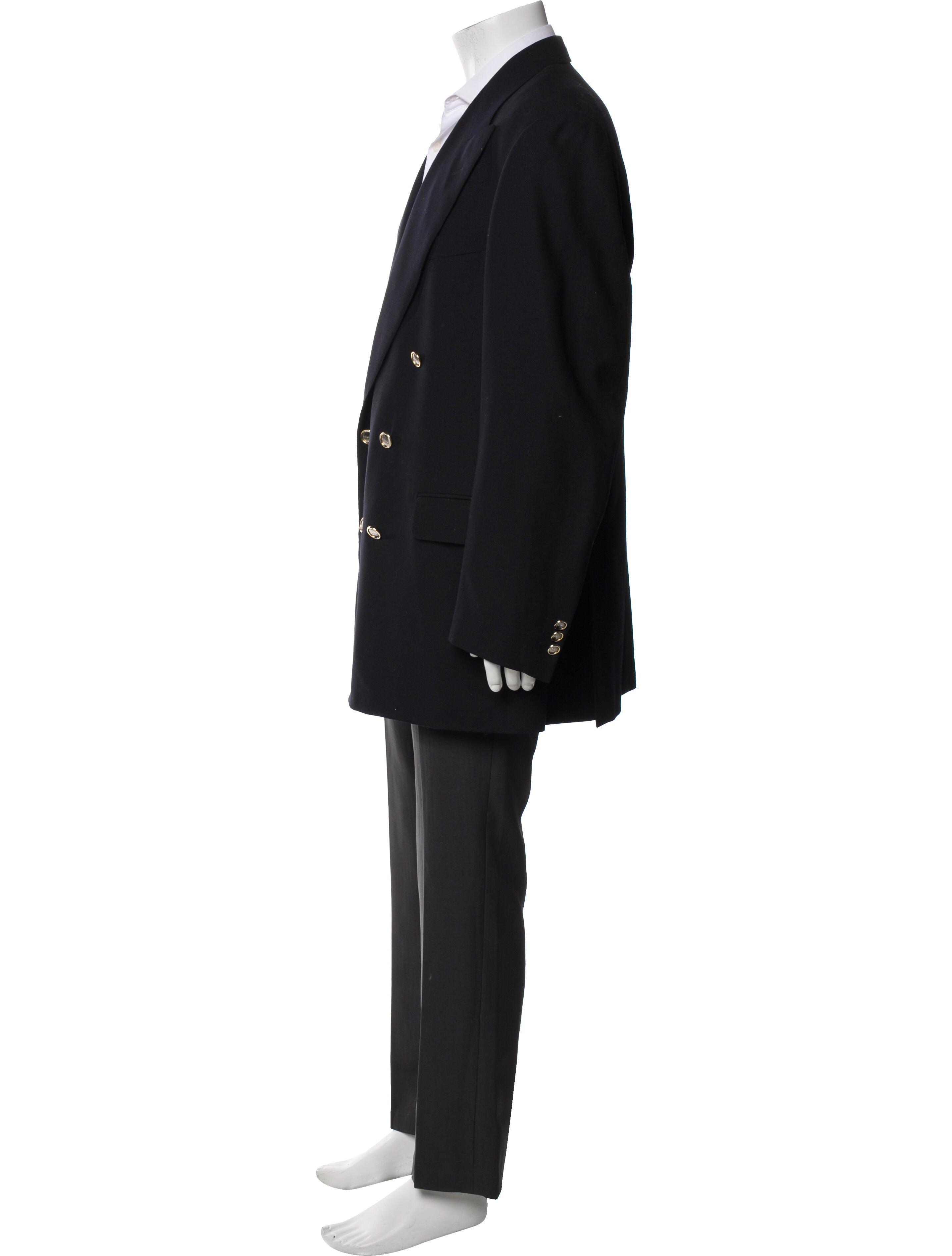 Salvatore Ferragamo Virgin Wool Peacoat
