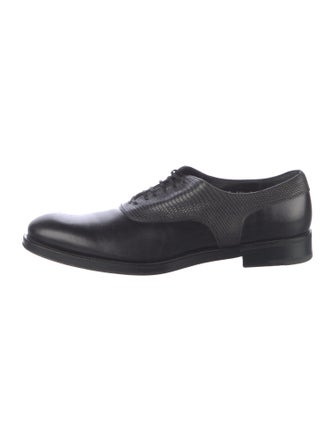 Salvatore Ferragamo Embossed Leather Oxfords