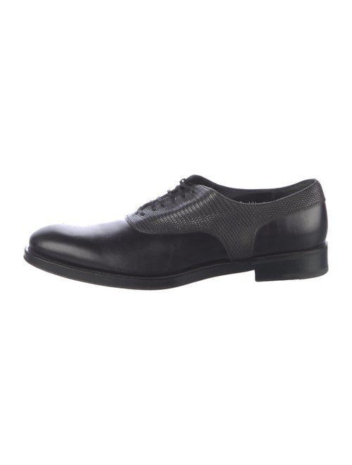 Salvatore Ferragamo Embossed Leather Oxfords