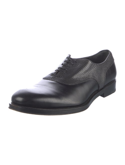 Salvatore Ferragamo Embossed Leather Oxfords